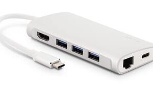 LMP USB-C mini dock silver with power delivery