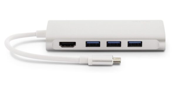 LMP USB-C mini dock silver with power delivery