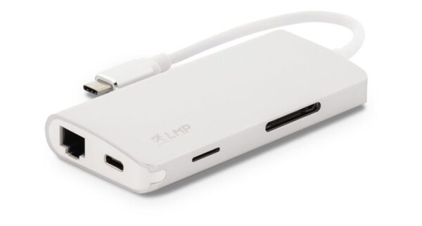 LMP USB-C mini dock silver with power delivery