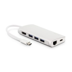 LMP USB-C mini dock silver with power delivery