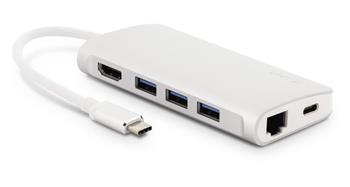 LMP USB-C mini dock silver with power delivery