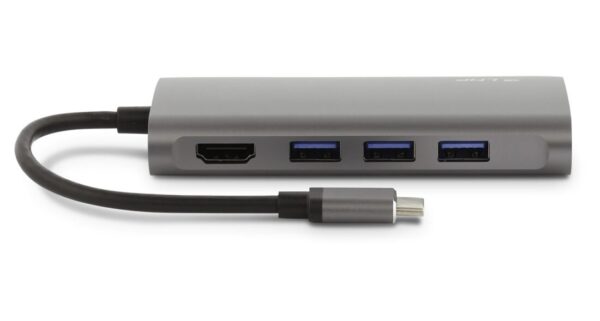 LMP USB-C mini dock space grey with power delivery