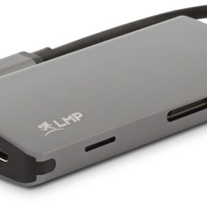 LMP USB-C mini dock space grey with power delivery