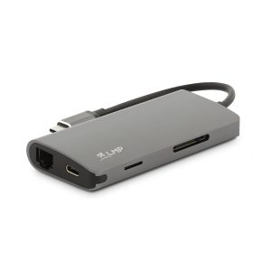 LMP USB-C mini dock space grey with power delivery