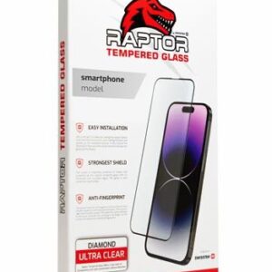 Swissten Raptor Diamond Ultra Clear 3D gehärtetes Schutzglas für Apple iPhone 17e/16e Schwarz