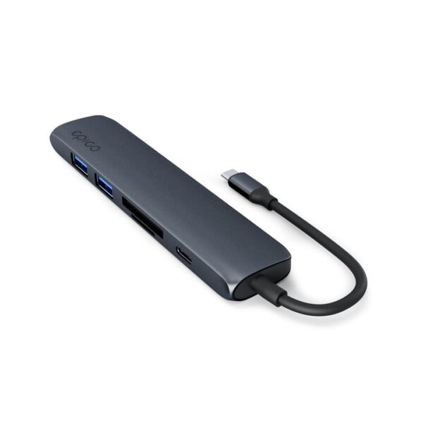 Epico 7-in-1 Pro Hub s 8K a USB-C-Anschluss - Dunkles Ink