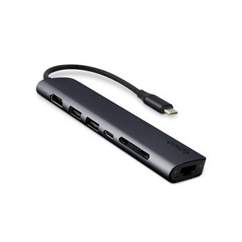Epico 7-in-1 Pro Hub s 8K a USB-C connector - Dark Ink