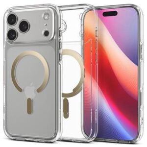 Spigen Ultra Hybrid MagSafe, clear gold - iPhone 17 Pro