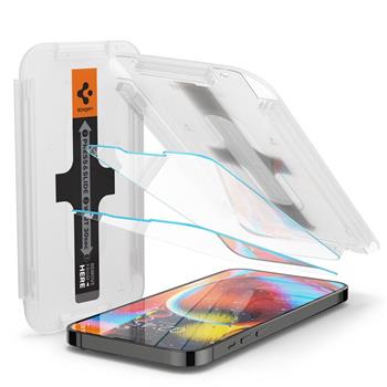 Spigen Glass tR EZ Fit, transparency sensor open 2 Pack - iPhone 17e/16e/14/13/13 Pro