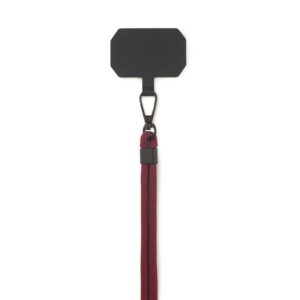 Aiino wop adjustable lanyard for smartphones - bordeaux