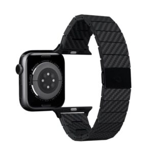 Pitaka Carbon fiber strap, black - AW Ultra 2/1(49mm) 9/8/7 (45mm)/6/SE/5/4 (44mm)/3/2/1 (42mm)