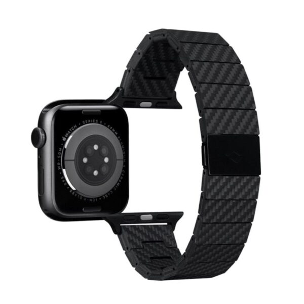 Pitaka Carbon fiber strap, black - AW Ultra 2/1(49mm) 9/8/7 (45mm)/6/SE/5/4 (44mm)/3/2/1 (42mm)