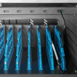 DIGITUS Mobilní nabíjecí skříňka pro notebooky / tablety do 15,6”, synchronizace dat, UV-C Osvětlení-Sterilizace