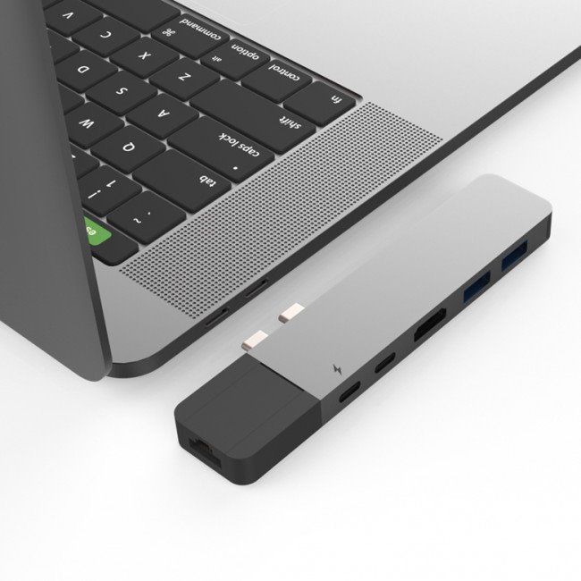 HyperDrive 4v1 USB-C Hub, stříbrný