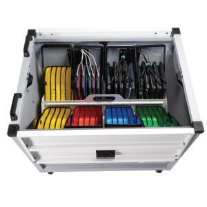 LocknCharge Joey 30, nabíjecí stanice s 13" košíky | až 30 zařízení | vozík | šedý
