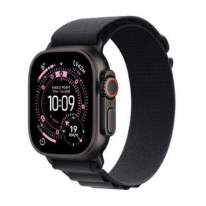 Apple Watch Ultra 3 GPS + Cellular 49mm Black Titanium Case with Black Alpine Loop - Small