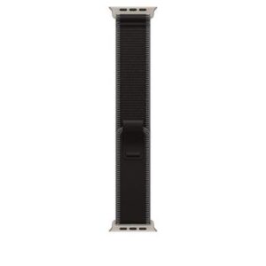 Apple 49mm Black/Charcoal Trail Loop - M/L - Natural Titanium Finish