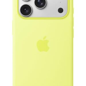 Apple iPhone 17 Pro Silicone Case with MagSafe – Neon Yellow