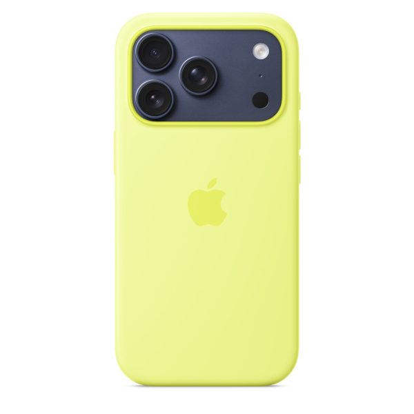 Apple iPhone 17 Pro Silicone Case with MagSafe – Neon Yellow