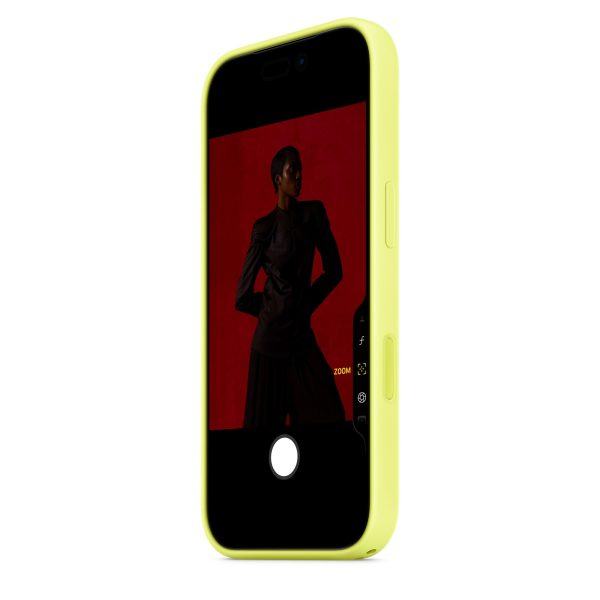 Apple iPhone 17 Pro Silicone Case with MagSafe – Neon Yellow