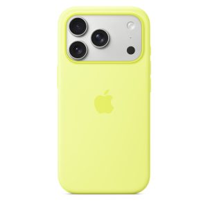 Apple iPhone 17 Pro Silicone Case with MagSafe – Neon Yellow