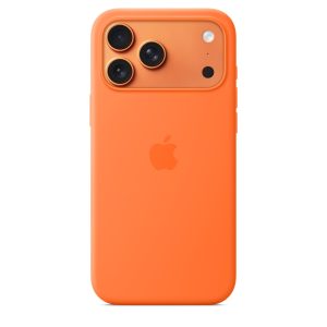 Apple iPhone 17 Pro Max Silicone Case with MagSafe – Orange