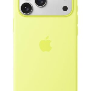 Apple iPhone 17 Pro Max Silicone Case with MagSafe – Neon Yellow