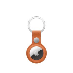 Apple AirTag FineWoven Key Ring - Fox Orange