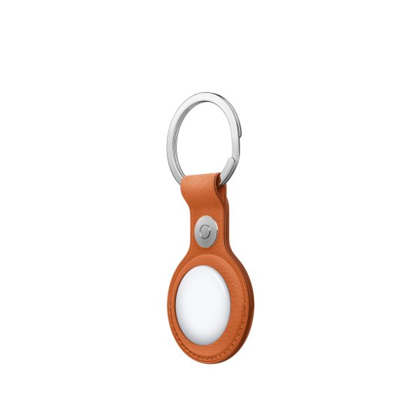 Apple AirTag FineWoven Key Ring - Fox Orange