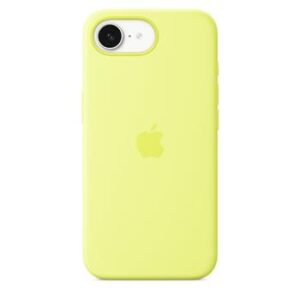 Apple iPhone 16e Silicone Case – Neon Yellow