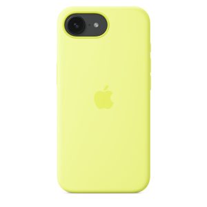 Apple iPhone 16e Silicone Case – Neon Yellow