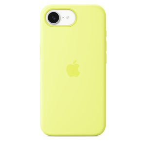 Apple iPhone 16e Silicone Case – Neon Yellow