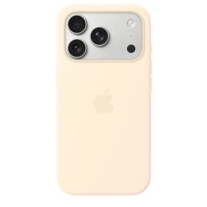 Apple iPhone 17 Pro Silicone Case with MagSafe – Vanilla
