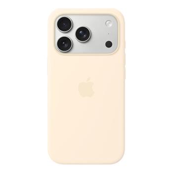 Apple iPhone 17 Pro Silicone Case with MagSafe – Vanilla