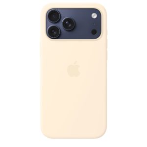 Apple iPhone 17 Pro Max Silicone Case with MagSafe – Vanilla