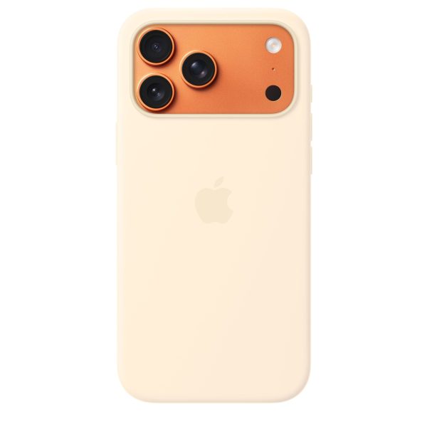 Apple iPhone 17 Pro Max Silicone Case with MagSafe – Vanilla