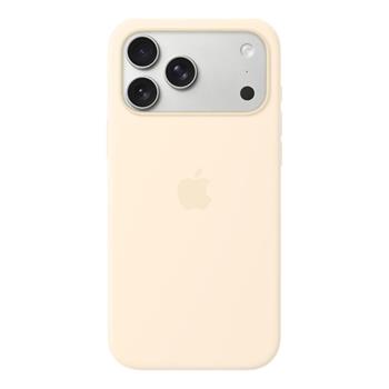 Apple iPhone 17 Pro Max Silicone Case with MagSafe – Vanilla