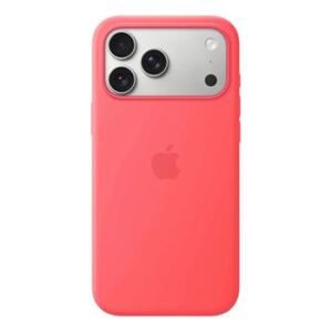 Apple iPhone 17 Pro Max Silicone Case with MagSafe – Bright Guava