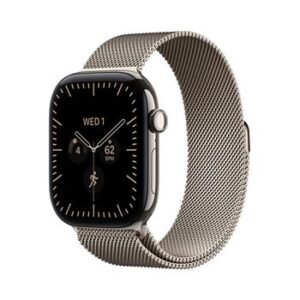 Apple Watch Series 12 GPS + Cellular 46mm Natural Titanium Case with Natural Milanese Loop - S/M