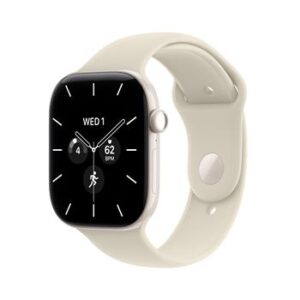 Apple Watch Series 12 GPS + Cellular 42mm Pearl White Ceramic Case with Sand Sport Band - M/L