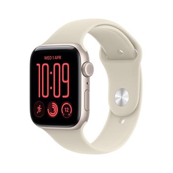 Apple Watch SE 3 GPS 40mm Starlight Aluminium Case with Sand Sport Band - S/M