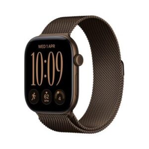 Apple Watch Series 12 GPS + Cellular 46mm Dark Bronze Aluminium Case with Dark Bronze Milanese Loop - S/M