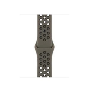 Apple Watch Acc/45/Olive Grey/Black Nike Sport Band
