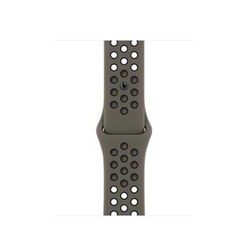 Apple Watch Acc/45/Olive Grey/Black Nike Sport Band