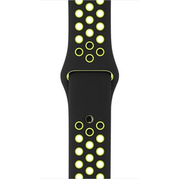 38mm Black/Volt Nike Sport Band - S/M & M/L