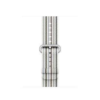 38mm Gray Stripe Woven Nylon
