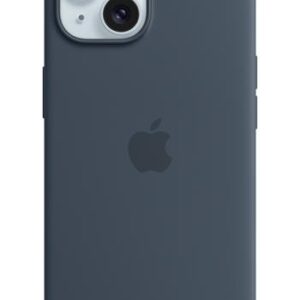 Apple iPhone 15 Silicone Case with MagSafe - Storm Blue