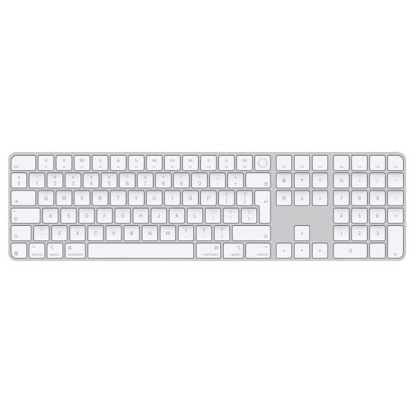 Apple Magic Keyboard with Touch ID and Numeric Keypad for Mac models with Apple silicon - International English - White Keys