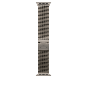 Apple Watch 49mm Natural Titanium Milanese Loop - Medium
