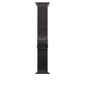 Apple Watch 49mm Black Titanium Milanese Loop - Medium